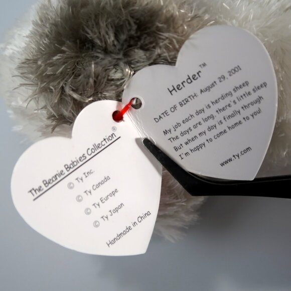 Ty Beanie Baby - Herder the Dog | MWMT New Mint Tags | Retired | Rare | Vintage - Picture 12 of 16